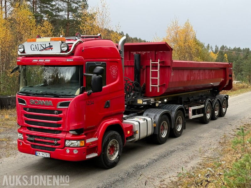 2018 Scania R580-V8-6x4-EURO6-260.000km-Tippsemi m/ Langendorf tralle - Τράκτορας: φωτογραφία 1 2018 Scania R580-V8-6x4-EURO6-260.000km-Tippsemi m/ Langendorf tralle - Τράκτορας: φωτογραφία 1