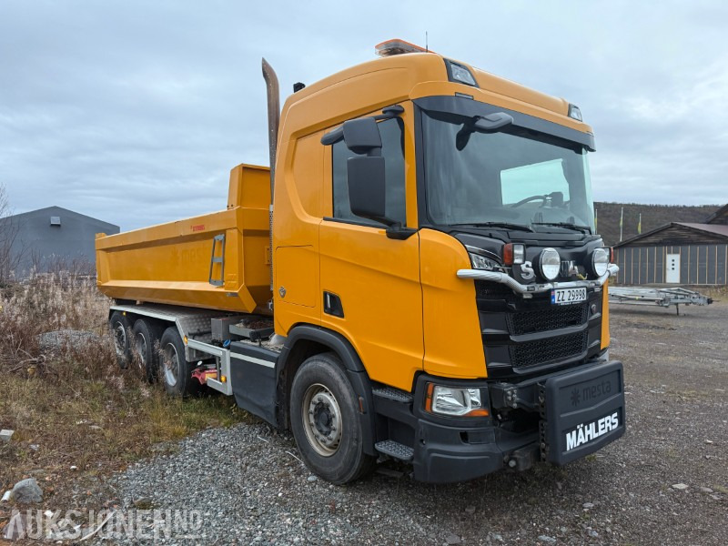 2019 Scania R580 8x4 - Krokbil - Brøyterigget - Underliggende skjær - Φορτηγό φόρτωσης γάντζου: φωτογραφία 3 2019 Scania R580 8x4 - Krokbil - Brøyterigget - Underliggende skjær - Φορτηγό φόρτωσης γάντζου: φωτογραφία 3