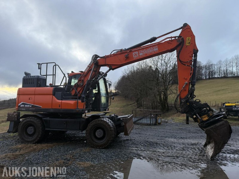 2022 Doosan/Develon DX160W hjulgraver m/Engcon tiltrotator S70 - Εκσκαφέας: φωτογραφία 4 2022 Doosan/Develon DX160W hjulgraver m/Engcon tiltrotator S70 - Εκσκαφέας: φωτογραφία 4