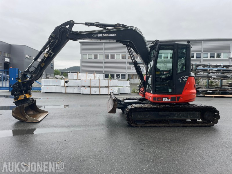 2022 Eurocomach 85SB. Engcon tilt, sentralsmøring, to skuffer, - Εκσκαφέας: φωτογραφία 1 2022 Eurocomach 85SB. Engcon tilt, sentralsmøring, to skuffer, - Εκσκαφέας: φωτογραφία 1