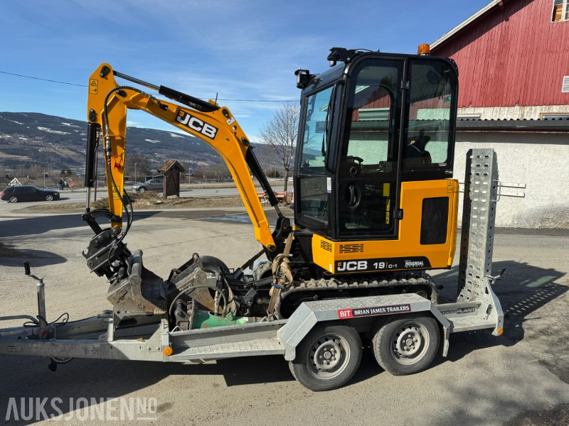 Μίνι εκσκαφέας 2024 JCB 19 C-1 MINIGRAVER, 3 SKUFFER,  KUN 200 TIMER, UTVIDET GARANTI: φωτογραφία 1