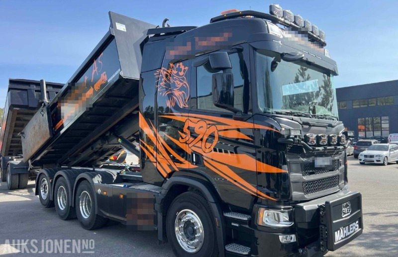 2024 Scania R590 8x4 krokbil - 12 000 km - serviceavtale - Φορτηγό φόρτωσης γάντζου: φωτογραφία 4 2024 Scania R590 8x4 krokbil - 12 000 km - serviceavtale - Φορτηγό φόρτωσης γάντζου: φωτογραφία 4