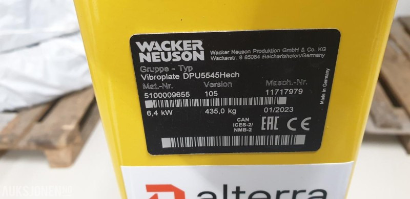 2024 Wacker DPU3750 Vibroplate - Οδοστρωτήρας: φωτογραφία 3 2024 Wacker DPU3750 Vibroplate - Οδοστρωτήρας: φωτογραφία 3