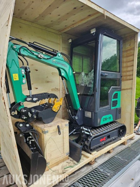 2025 Andre 2025 Cartiwell CW-10 minigraver – lukket hytte – kun 9,8 timer – flere redskap - Εκσκαφέας: φωτογραφία 4 2025 Andre 2025 Cartiwell CW-10 minigraver – lukket hytte – kun 9,8 timer – flere redskap - Εκσκαφέας: φωτογραφία 4