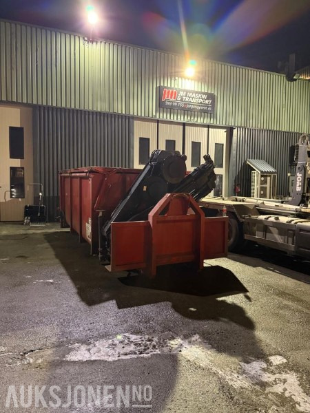 Krokflak med kran - Fjernstyring - Væsketett - Hyd lokk - Φορτηγό: φωτογραφία 2 Krokflak med kran - Fjernstyring - Væsketett - Hyd lokk - Φορτηγό: φωτογραφία 2