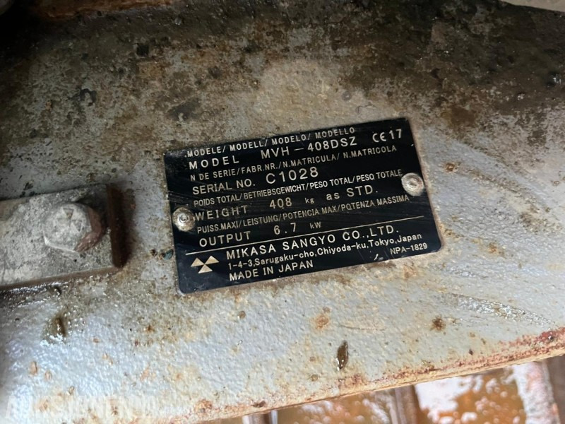 MIKASA MVH-408DSZ KOMPRIMERINGSMASKIN - PLATEVIBRATOR - Οδοστρωτήρας: φωτογραφία 4 MIKASA MVH-408DSZ KOMPRIMERINGSMASKIN - PLATEVIBRATOR - Οδοστρωτήρας: φωτογραφία 4