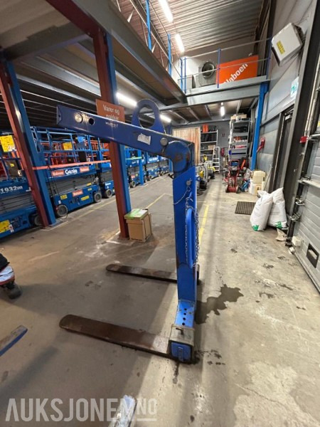 Pallegafler til håndtering av paller med kran / Kapasitet 3000 kg - Παρελκόμενα για Κατασκευή μηχανήματα: φωτογραφία 1 Pallegafler til håndtering av paller med kran / Kapasitet 3000 kg - Παρελκόμενα για Κατασκευή μηχανήματα: φωτογραφία 1