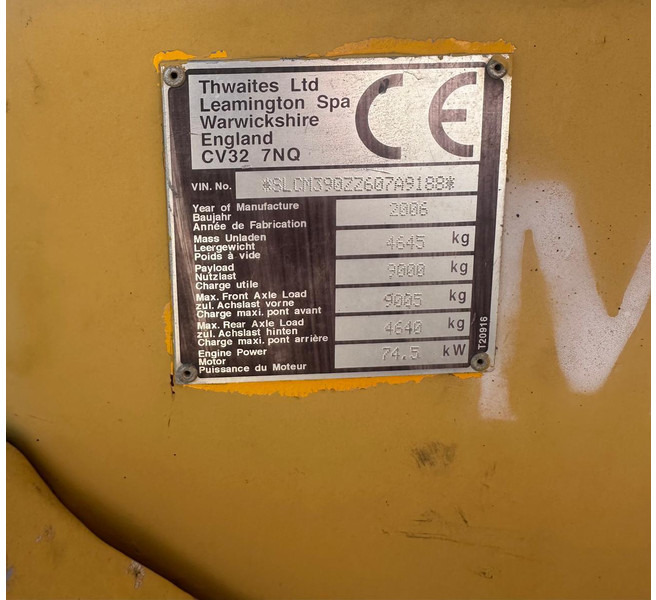 Thwaites 9000 - Ανατρεπόμενο όχημα: φωτογραφία 3 Thwaites 9000 - Ανατρεπόμενο όχημα: φωτογραφία 3