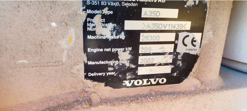 Αρθρωτό φορτηγό Volvo A35D * 2 unidades*: φωτογραφία 7