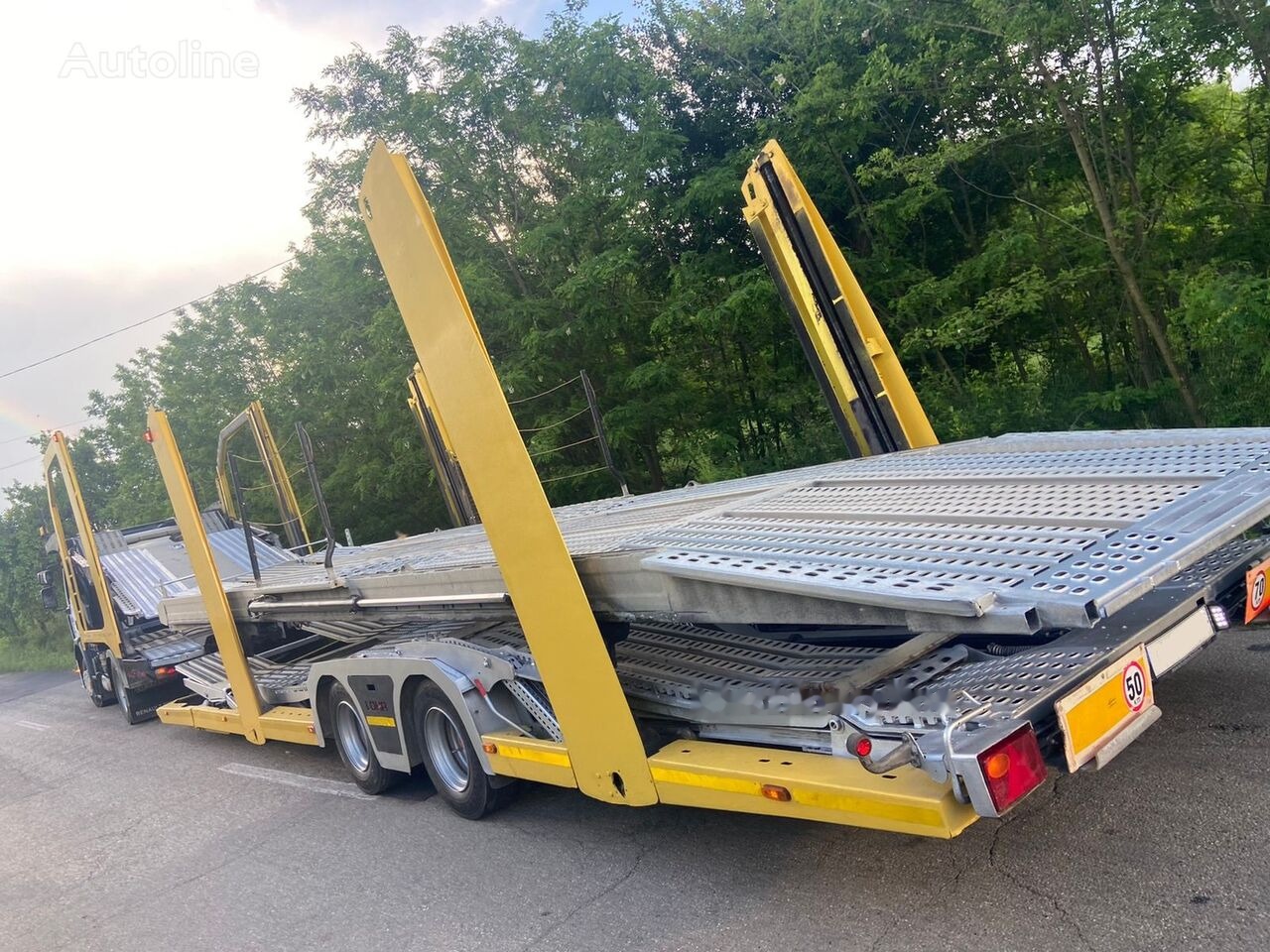 Φορτηγό αυτοκινητάμαξα Renault Euro 6 + Lohr 9 pozitii Transportor Renault D Wide * Lohr model C2H99S: φωτογραφία 9