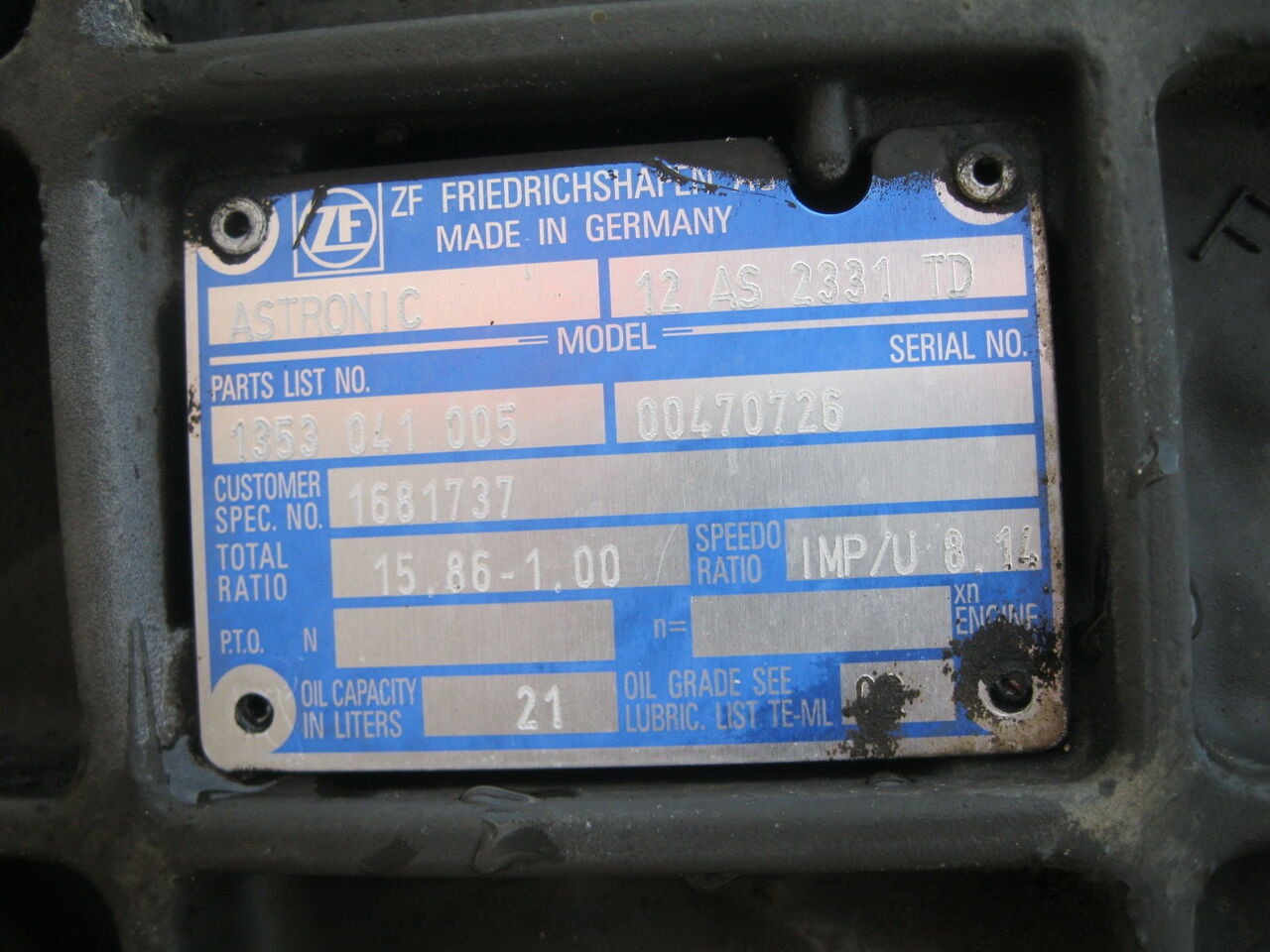 DAF 12AS2331 TD DAF XF 105 - Κιβώτιο ταχυτήτων για Φορτηγό: φωτογραφία 2 DAF 12AS2331 TD DAF XF 105 - Κιβώτιο ταχυτήτων για Φορτηγό: φωτογραφία 2