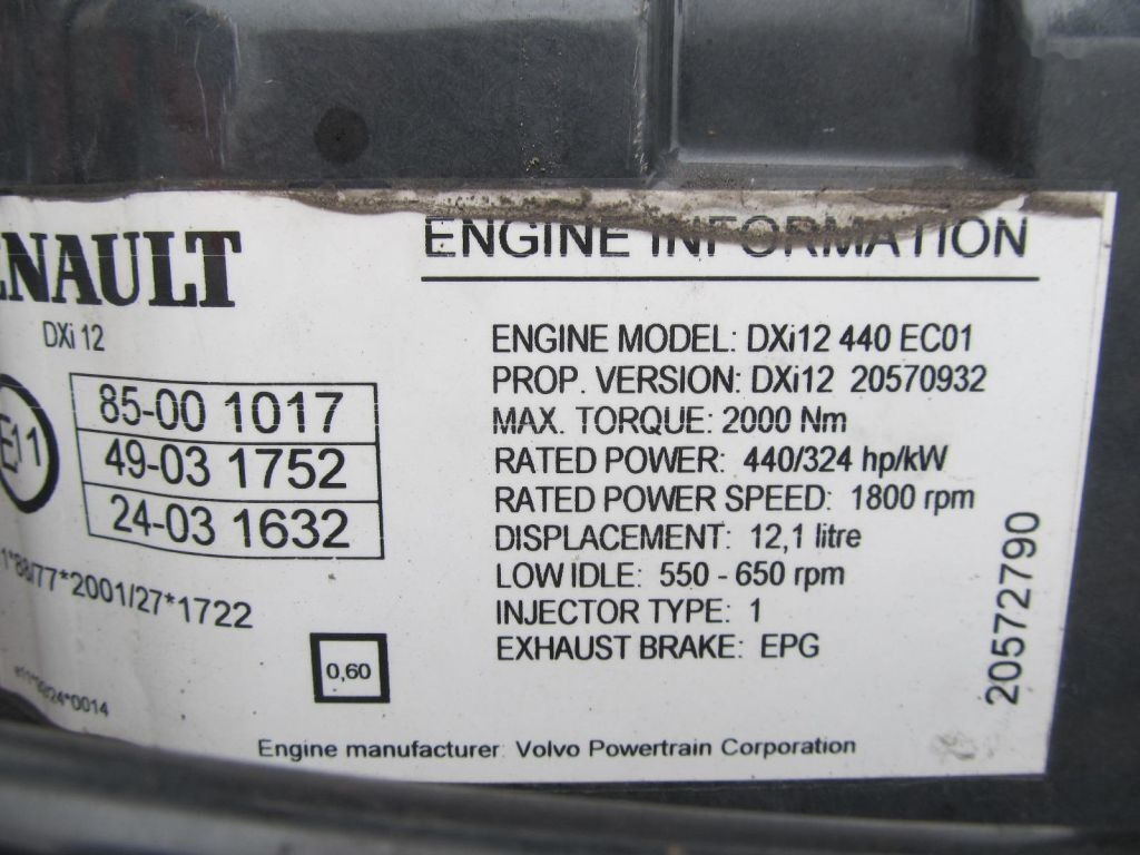 Renault Magnum DXI12 - Κινητήρας για Φορτηγό: φωτογραφία 4 Renault Magnum DXI12 - Κινητήρας για Φορτηγό: φωτογραφία 4