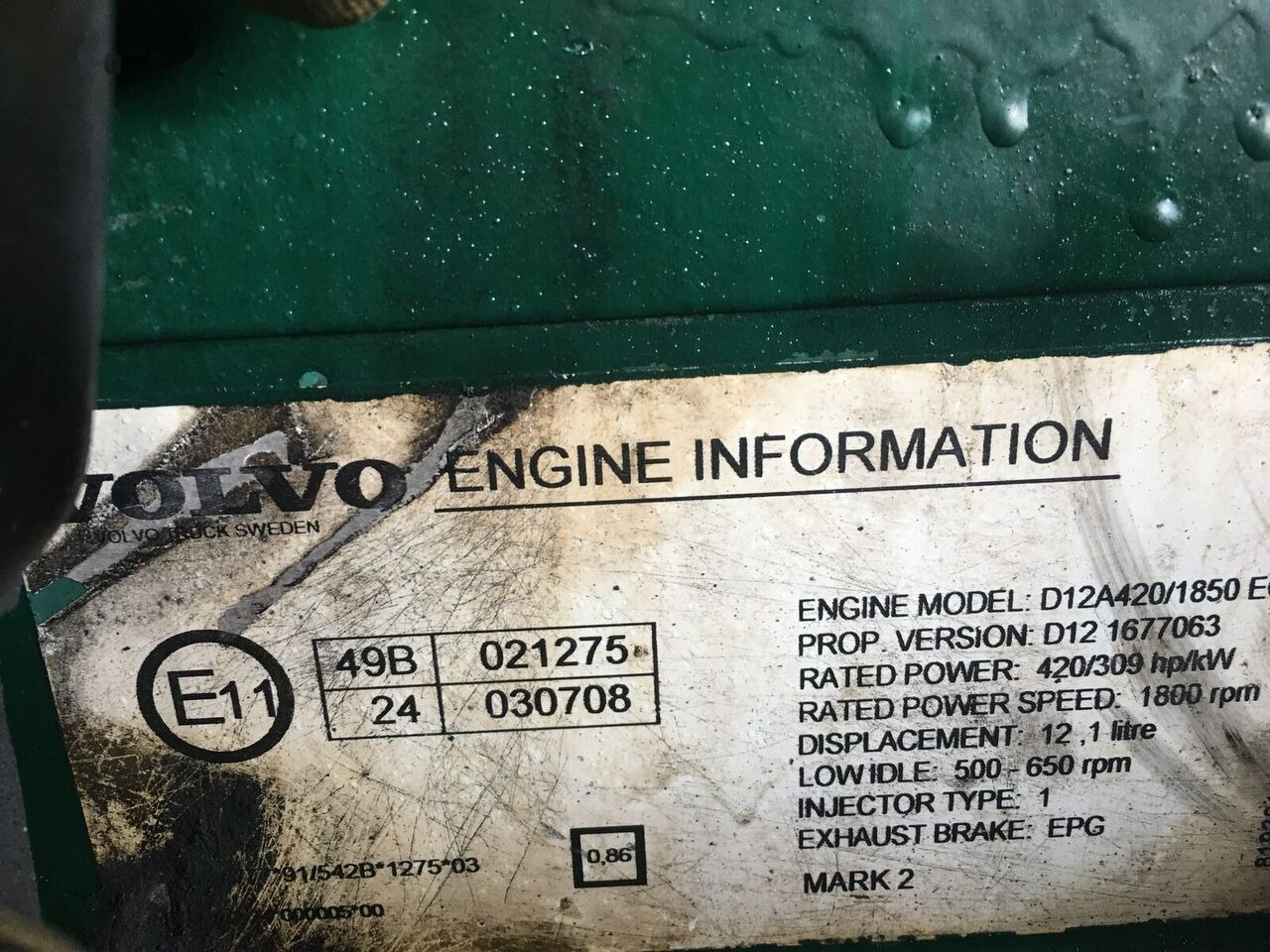 Volvo D12A   Volvo - Κινητήρας για Λεωφορείο: φωτογραφία 4 Volvo D12A   Volvo - Κινητήρας για Λεωφορείο: φωτογραφία 4