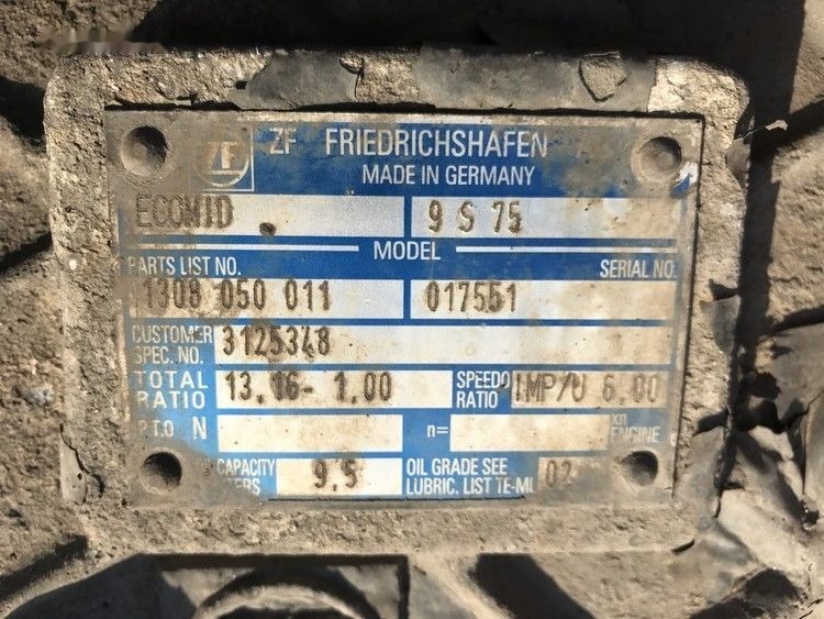 Volvo ECOMID ZF 9S 75 Volvo FL6 - Κιβώτιο ταχυτήτων για Φορτηγό: φωτογραφία 3 Volvo ECOMID ZF 9S 75 Volvo FL6 - Κιβώτιο ταχυτήτων για Φορτηγό: φωτογραφία 3