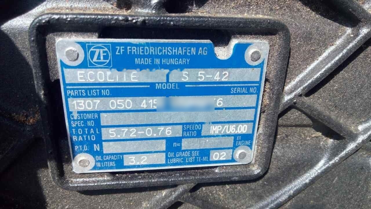 ZF S5-42   MAN - Κιβώτιο ταχυτήτων για Φορτηγό: φωτογραφία 2 ZF S5-42   MAN - Κιβώτιο ταχυτήτων για Φορτηγό: φωτογραφία 2