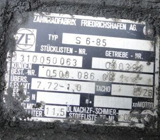 ZF S6-85 1310050063 - Κιβώτιο ταχυτήτων για Φορτηγό: φωτογραφία 2 ZF S6-85 1310050063 - Κιβώτιο ταχυτήτων για Φορτηγό: φωτογραφία 2
