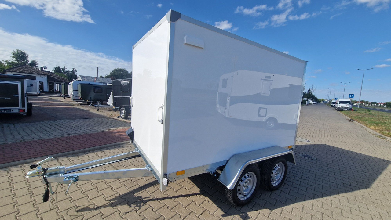 Nowa Przyczepa Furgon Kontener transportowy ABS 250 z rampą - Ρυμούλκα κόφα: φωτογραφία 1 Nowa Przyczepa Furgon Kontener transportowy ABS 250 z rampą - Ρυμούλκα κόφα: φωτογραφία 1