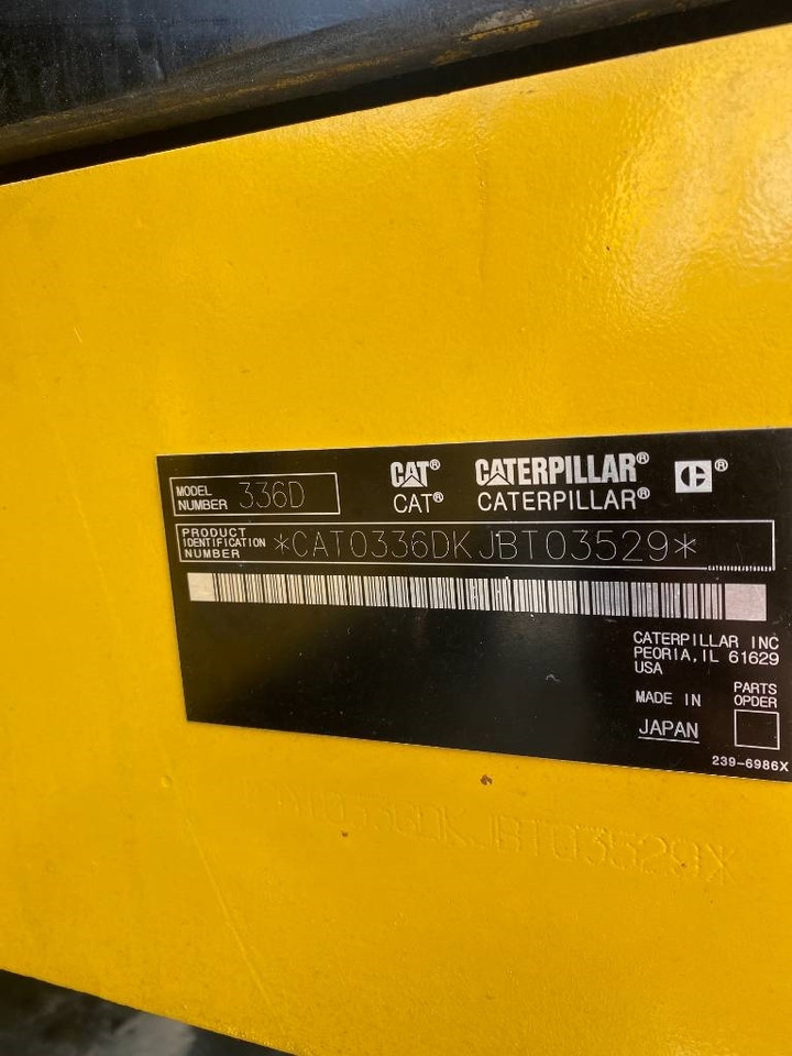 CAT 336 - Ερπυστριοφόρος εκσκαφέας: φωτογραφία 4 CAT 336 - Ερπυστριοφόρος εκσκαφέας: φωτογραφία 4