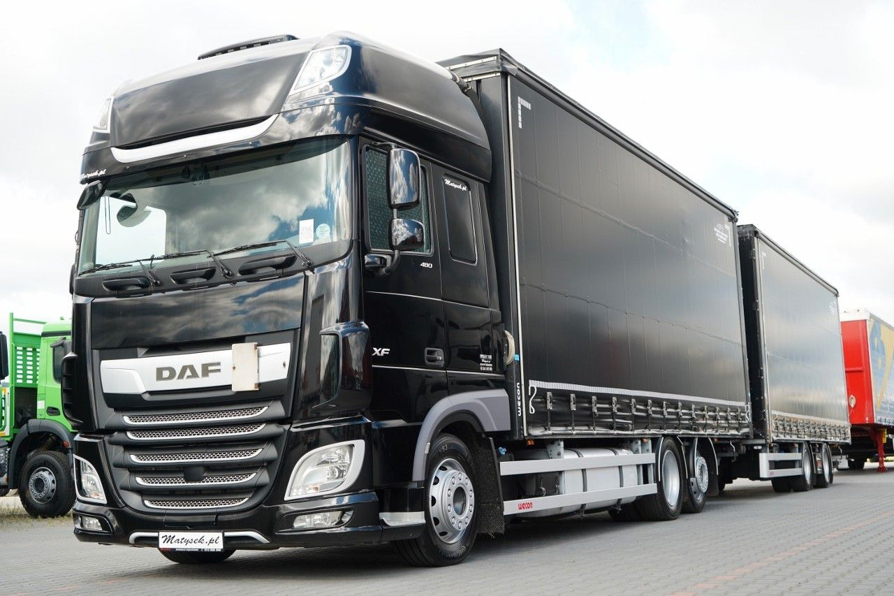 DAF XF 480 / I PARK-COOL / ZESTAW TANDEM / 120 M3 / - Φορτηγό μουσαμάς: φωτογραφία 2 DAF XF 480 / I PARK-COOL / ZESTAW TANDEM / 120 M3 / - Φορτηγό μουσαμάς: φωτογραφία 2