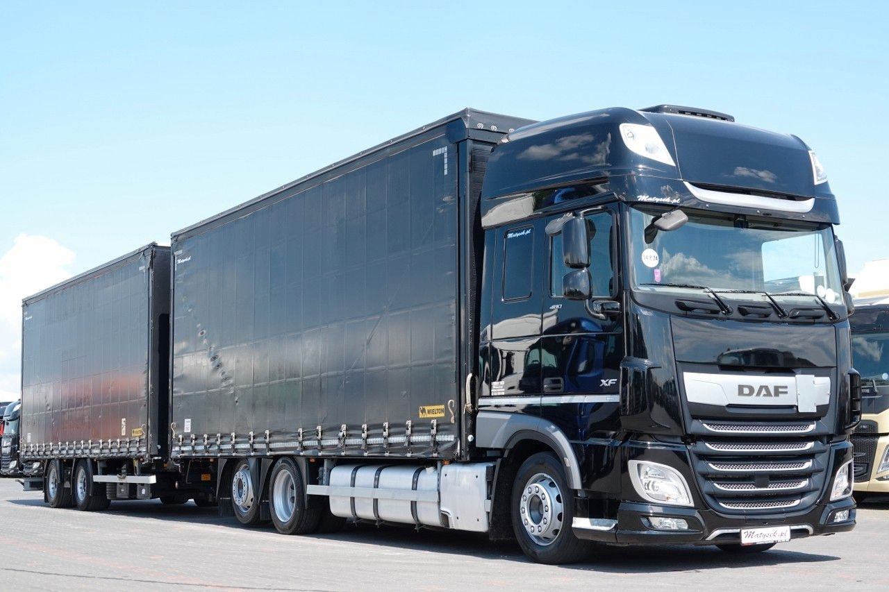 DAF XF 480 / ZESTAW TANDEM / 120 M3 / PRZEJAZDOWY / - Φορτηγό μουσαμάς: φωτογραφία 1 DAF XF 480 / ZESTAW TANDEM / 120 M3 / PRZEJAZDOWY / - Φορτηγό μουσαμάς: φωτογραφία 1