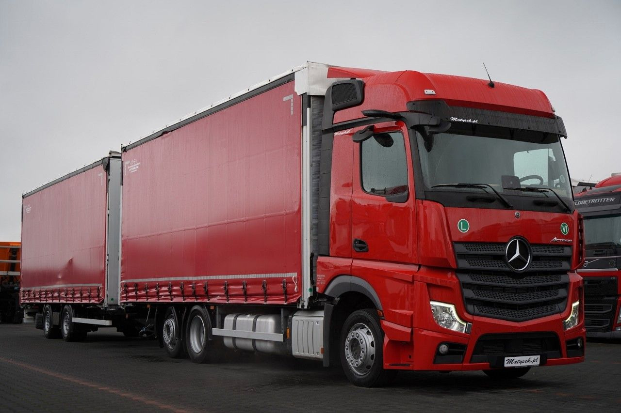 Mercedes-Benz ACTROS 2545 / ZESTAW TANDEM 120 M3 / PRZEJAZDOWY - Φορτηγό μουσαμάς: φωτογραφία 4 Mercedes-Benz ACTROS 2545 / ZESTAW TANDEM 120 M3 / PRZEJAZDOWY - Φορτηγό μουσαμάς: φωτογραφία 4