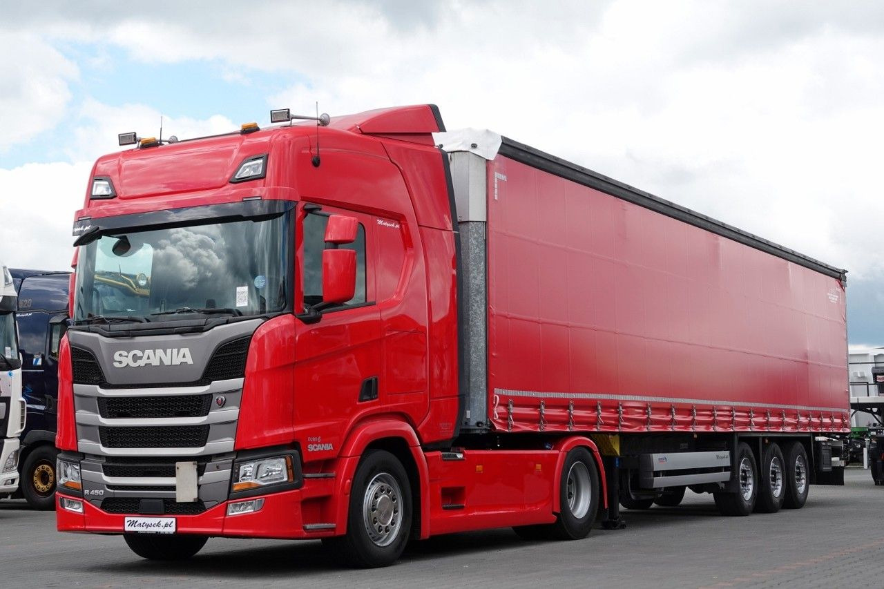 Scania R 450 / OPONY 100% / 2021 ROK / ZESTAW / FIRANKA - Τράκτορας: φωτογραφία 1 Scania R 450 / OPONY 100% / 2021 ROK / ZESTAW / FIRANKA - Τράκτορας: φωτογραφία 1