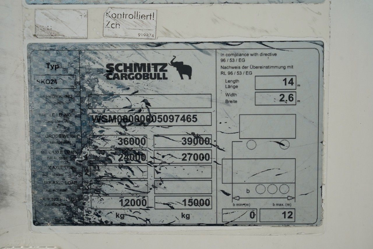 Επικαθήμενο ψυγείο Schmitz Cargobull / CHŁODNIA / THERMO KING SLX 300 / HAKÓWKA / OŚ: φωτογραφία 19 Επικαθήμενο ψυγείο Schmitz Cargobull / CHŁODNIA / THERMO KING SLX 300 / HAKÓWKA / OŚ: φωτογραφία 19