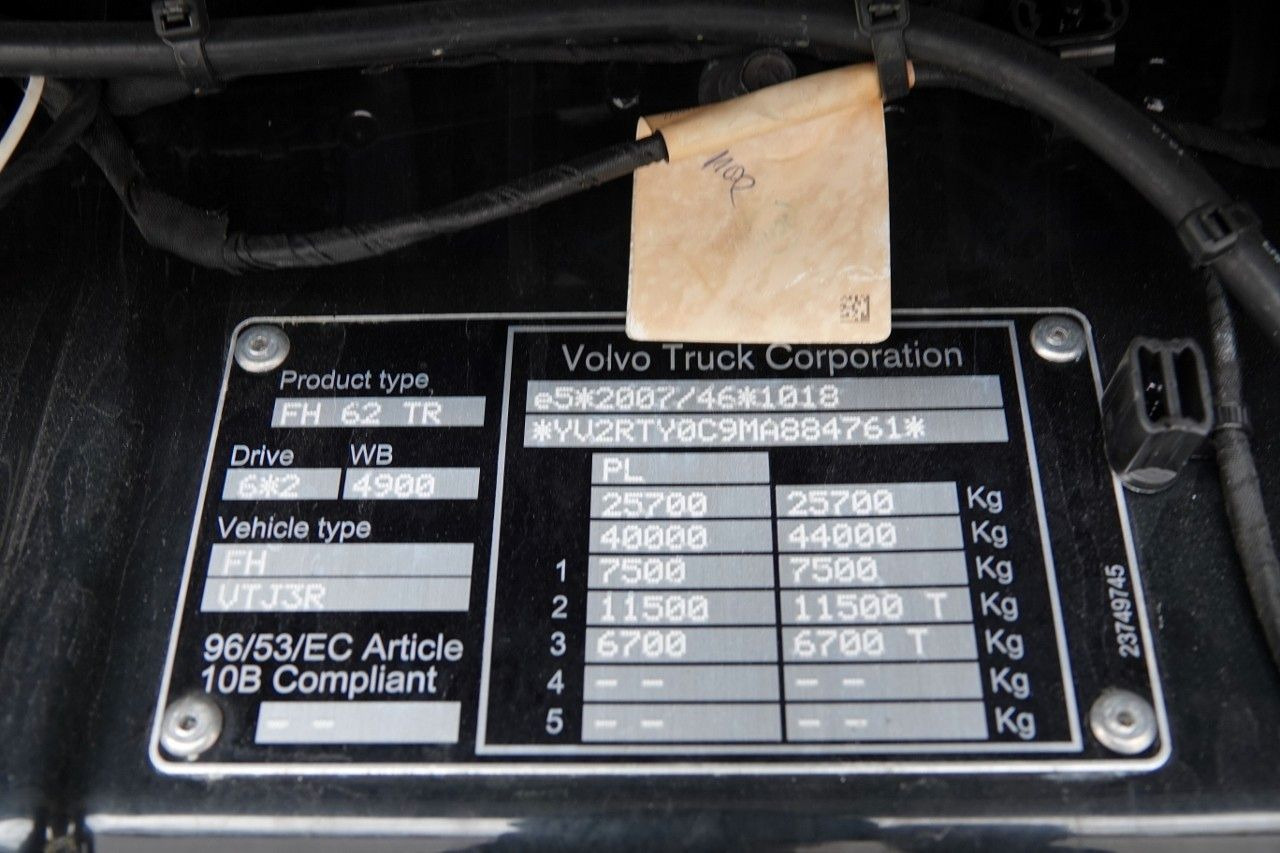 Φορτηγό μουσαμάς Volvo FH 460 / I-SAVE / XXL / ZESTAW TANDEM PRZEJAZDOW: φωτογραφία 18
