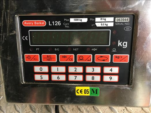 Avery Berkel L126 Stainless platform scale - Μηχανή τροφίμων: φωτογραφία 4 Avery Berkel L126 Stainless platform scale - Μηχανή τροφίμων: φωτογραφία 4