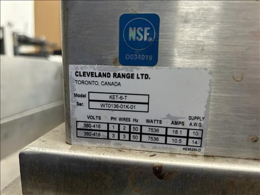 Μηχανή τροφίμων Cleveland Ket-6L Tilting kettle: φωτογραφία 6 Μηχανή τροφίμων Cleveland Ket-6L Tilting kettle: φωτογραφία 6