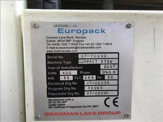 Μηχανή συσκευασίας GEI Europack Compact RTSW automatic sleeve wrapper: φωτογραφία 9