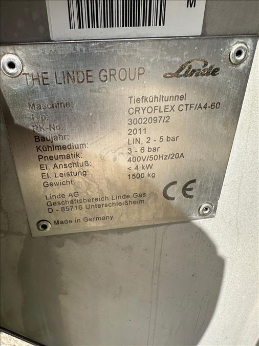 Βιομηχανικός εξοπλισμός Linde Cryoflex CTFA4-60 Cryogenic Freezer: φωτογραφία 12 Βιομηχανικός εξοπλισμός Linde Cryoflex CTFA4-60 Cryogenic Freezer: φωτογραφία 12
