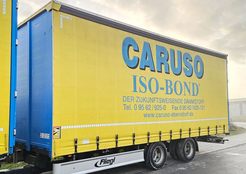 Fliegl PRZYCZEPA CIĘŻAROWA / 60m3 / 2 SZT IDENTYCZNE / NOWE PLANDEKI W CENIE / 3M WYSOKA / TANDEM / 2 OSIE / 19 PALET / DOLNY SPRZĘG / 18 TON DMC / 13 TON ŁADOWNOŚĆ - Τρέιλερ κουρτίνα: φωτογραφία 1 Fliegl PRZYCZEPA CIĘŻAROWA / 60m3 / 2 SZT IDENTYCZNE / NOWE PLANDEKI W CENIE / 3M WYSOKA / TANDEM / 2 OSIE / 19 PALET / DOLNY SPRZĘG / 18 TON DMC / 13 TON ŁADOWNOŚĆ - Τρέιλερ κουρτίνα: φωτογραφία 1