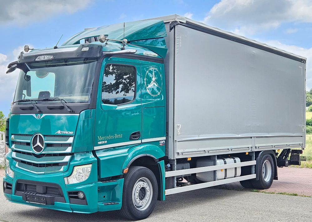 Mercedes-Benz ACTROS 1833 / BURTO-FIRANKA / WINDA / 18 PALET / 8600 ŁADOWNOŚĆ / AUTOMAT / DUŻY SILNIK / 10.2019 ROK / SYPIALKA / LEDY / KAMERY / VIRTUAL COCPIT/ JAK NOWY - Φορτηγό μουσαμάς: φωτογραφία 1 Mercedes-Benz ACTROS 1833 / BURTO-FIRANKA / WINDA / 18 PALET / 8600 ŁADOWNOŚĆ / AUTOMAT / DUŻY SILNIK / 10.2019 ROK / SYPIALKA / LEDY / KAMERY / VIRTUAL COCPIT/ JAK NOWY - Φορτηγό μουσαμάς: φωτογραφία 1