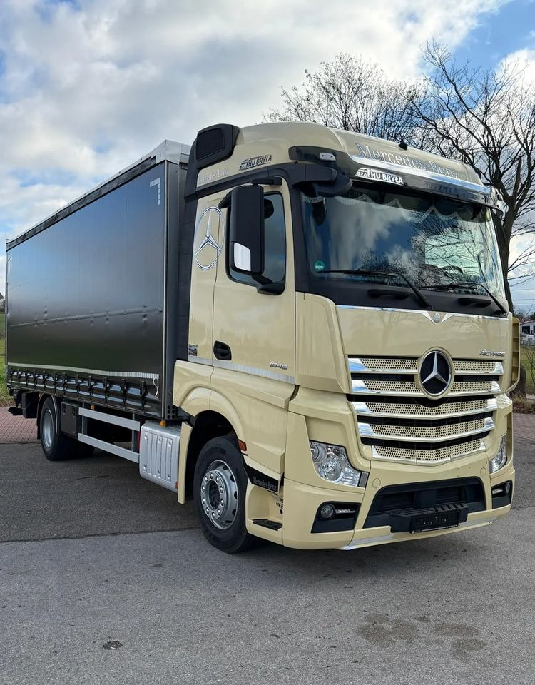 Mercedes-Benz ACTROS 1846 / FIRANKA / WINDA / 18 EUROPALET / AUTOMAT / Z NIEMIEC / 2019 / PRZEBIEG 370 TYŚ KM - Φορτηγό μουσαμάς: φωτογραφία 1 Mercedes-Benz ACTROS 1846 / FIRANKA / WINDA / 18 EUROPALET / AUTOMAT / Z NIEMIEC / 2019 / PRZEBIEG 370 TYŚ KM - Φορτηγό μουσαμάς: φωτογραφία 1