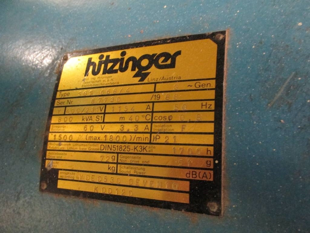 Hitzinger SGS 668/4 - Βιομηχανική γεννήτρια: φωτογραφία 5 Hitzinger SGS 668/4 - Βιομηχανική γεννήτρια: φωτογραφία 5