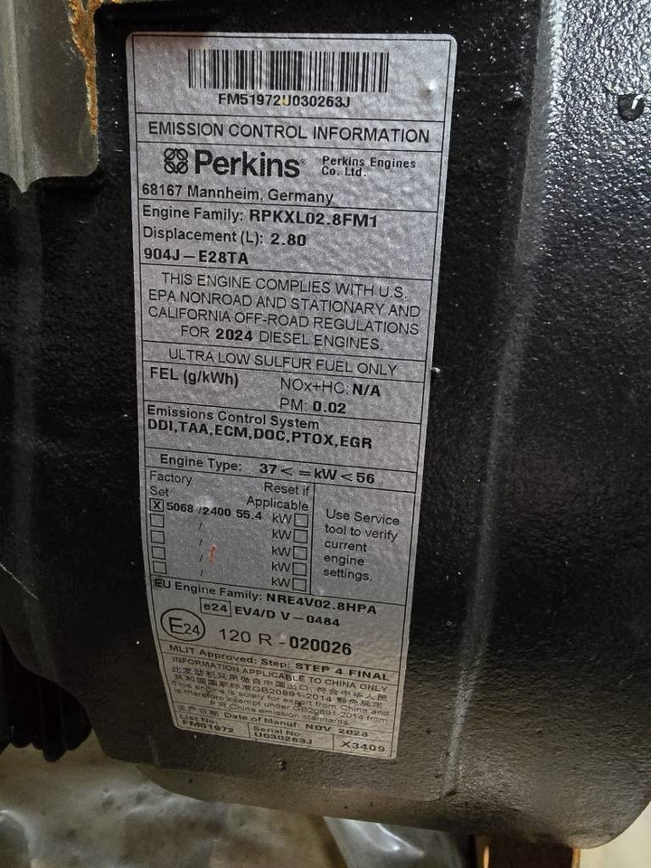 Κινητήρας για Κατασκευή μηχανήματα Perkins 904J-E28TA ENGINE: φωτογραφία 9 Κινητήρας για Κατασκευή μηχανήματα Perkins 904J-E28TA ENGINE: φωτογραφία 9