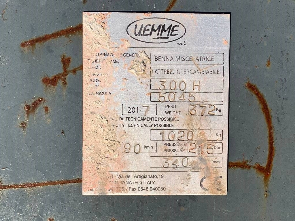 U.EMME 300H - Αρπάγη για Κατασκευή μηχανήματα: φωτογραφία 3 U.EMME 300H - Αρπάγη για Κατασκευή μηχανήματα: φωτογραφία 3