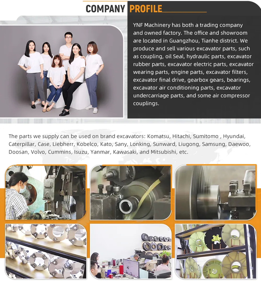 Νέα Συμπλέκτης και ανταλλακτικά YNF Excavator Engine Coupling Size 80 80A 80AS CF-A-080-S0 CF-A-080-O0 Excavator Pump Coupling: φωτογραφία 7