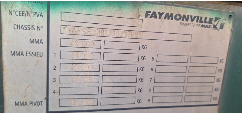 Επικαθήμενο πλατφόρμα/ Καρότσα Faymonville Tieflader SPZ-3AX: φωτογραφία 9