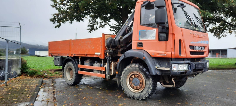 Iveco ML110-220 4x4 mit Kran+Funk - Φορτηγό με ανοιχτή καρότσα, Φορτηγό με γερανό: φωτογραφία 1 Iveco ML110-220 4x4 mit Kran+Funk - Φορτηγό με ανοιχτή καρότσα, Φορτηγό με γερανό: φωτογραφία 1