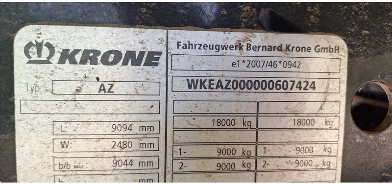 Krone BDF Wechselbrückenanhänger - Ρυμούλκα μεταφοράς εμπορευματοκιβωτίων/ Κινητό αμάξωμα: φωτογραφία 4 Krone BDF Wechselbrückenanhänger - Ρυμούλκα μεταφοράς εμπορευματοκιβωτίων/ Κινητό αμάξωμα: φωτογραφία 4