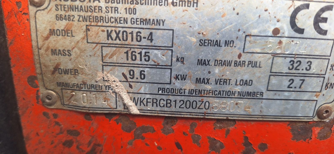 Kubota KXo 16-4 Minibagger - Μίνι εκσκαφέας: φωτογραφία 5 Kubota KXo 16-4 Minibagger - Μίνι εκσκαφέας: φωτογραφία 5