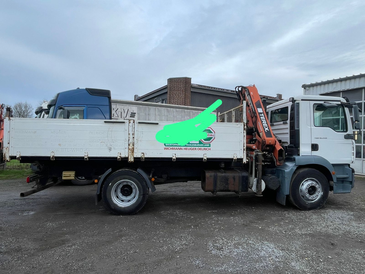 MAN TGM 18.240PS 4x2 3.S-Kipper mit Kran - Φορτηγό ανατρεπόμενο, Φορτηγό με γερανό: φωτογραφία 2 MAN TGM 18.240PS 4x2 3.S-Kipper mit Kran - Φορτηγό ανατρεπόμενο, Φορτηγό με γερανό: φωτογραφία 2