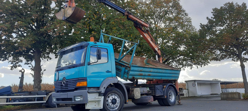 Mercedes-Benz 1828K 4x2 Kipper KRAN+Funk/Greifer - Φορτηγό ανατρεπόμενο, Φορτηγό με γερανό: φωτογραφία 1 Mercedes-Benz 1828K 4x2 Kipper KRAN+Funk/Greifer - Φορτηγό ανατρεπόμενο, Φορτηγό με γερανό: φωτογραφία 1