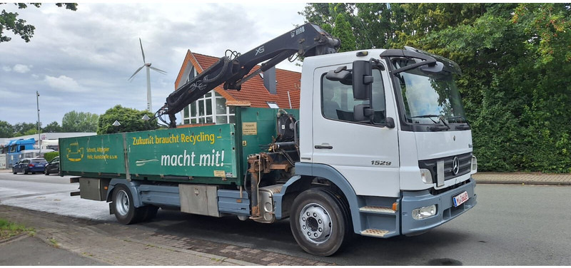 Mercedes-Benz Atego 1529 - Φορτηγό με ανοιχτή καρότσα, Φορτηγό με γερανό: φωτογραφία 1 Mercedes-Benz Atego 1529 - Φορτηγό με ανοιχτή καρότσα, Φορτηγό με γερανό: φωτογραφία 1