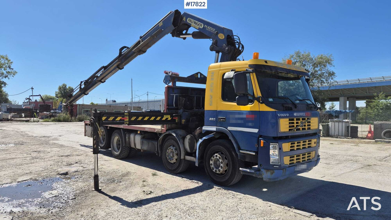 Truck VOLVO FM12 HDS - PALFINGER PK 42502 - Φορτηγό με ανοιχτή καρότσα, Φορτηγό με γερανό: φωτογραφία 1 Truck VOLVO FM12 HDS - PALFINGER PK 42502 - Φορτηγό με ανοιχτή καρότσα, Φορτηγό με γερανό: φωτογραφία 1