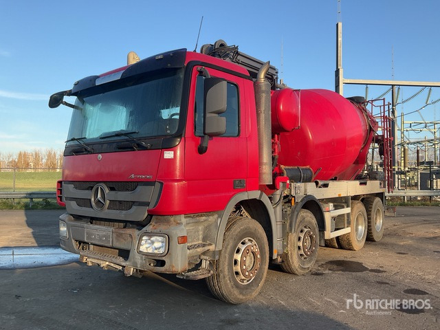 2010 Mercedes-Benz Actros 3341 8x4 Twin-Steer Mixer Truck - Μπετονιέρα αντλία: φωτογραφία 2 2010 Mercedes-Benz Actros 3341 8x4 Twin-Steer Mixer Truck - Μπετονιέρα αντλία: φωτογραφία 2