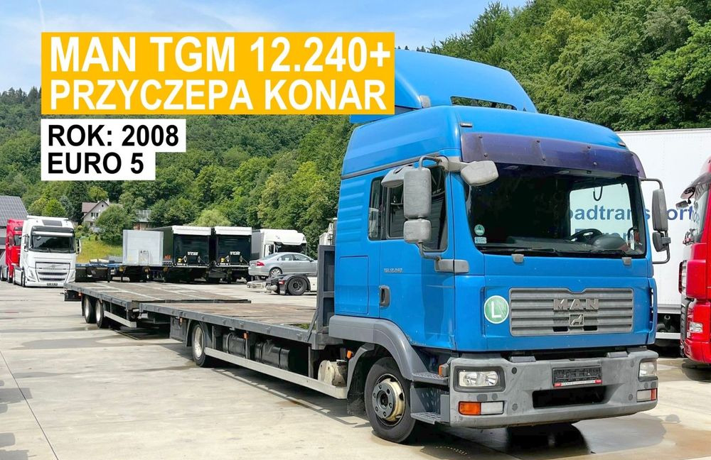 MAN TGM 12.240 // 2008 Rok // Euro 5 // + Przyczepa Konar 2 osie // 7.7+7.7 // - Φορτηγό με ανοιχτή καρότσα: φωτογραφία 1 MAN TGM 12.240 // 2008 Rok // Euro 5 // + Przyczepa Konar 2 osie // 7.7+7.7 // - Φορτηγό με ανοιχτή καρότσα: φωτογραφία 1