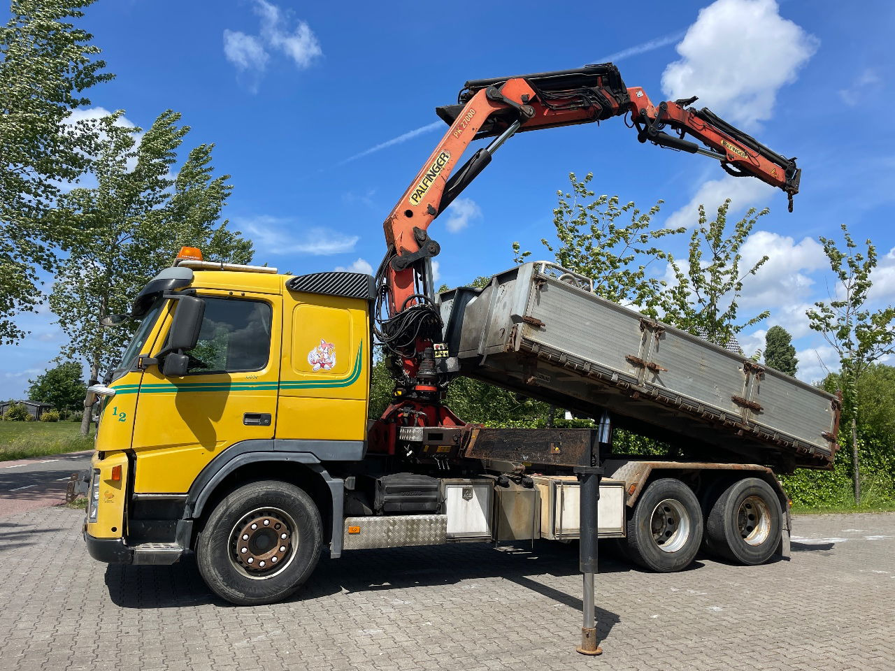 Volvo FM 12.380 .380 with Palfinger PK27000 with jib and tipper box - Φορτηγό ανατρεπόμενο, Φορτηγό με γερανό: φωτογραφία 1 Volvo FM 12.380 .380 with Palfinger PK27000 with jib and tipper box - Φορτηγό ανατρεπόμενο, Φορτηγό με γερανό: φωτογραφία 1